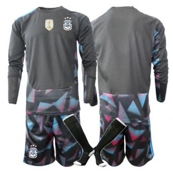 Billige Fotballdrakt Argentina Keeper Replika Hjemmedraktsett Barn VM 2026 Langermet (med bukser)